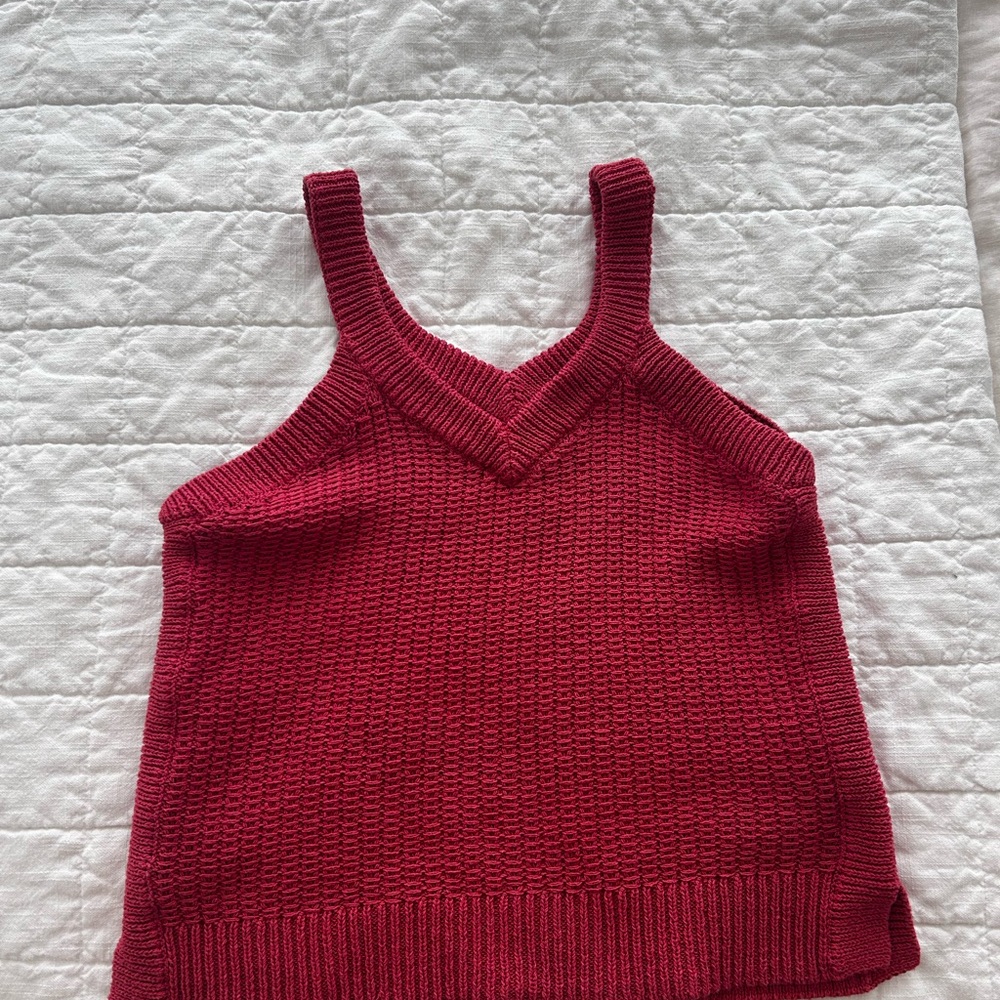 Madewell pink Stockton knit tank